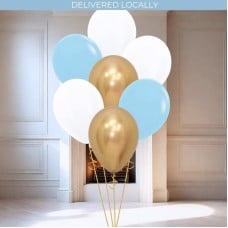 Winter Wonderland Party Helium Latex Balloon Bunch (7 Balloons)