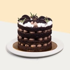 Cookies and Cream Chocolate Vegan Naked Cake (4" x 4" )