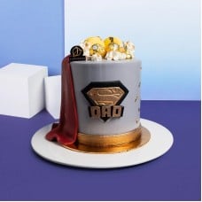 SuperHero Papa Designer Cake 6 inch