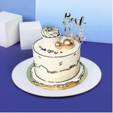 2D Effect Trending Father's Day Cake