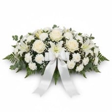 Funeral Arrangement of White Flowers (Refined)