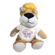 Personalized You're My Mane Squeeze 10" Lion