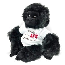 Personalized Gorilla stuffed animal - 11"