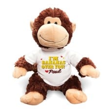 Personalized Bananas Over You Chimp - 12"
