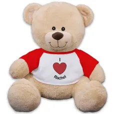 Personalized I Heart You Teddy Bear - 11"