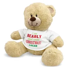 Christmas Personalized Teddy Bear (11" Teddy Bear)