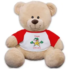 Christmas Star Teddy Bear - 11"
