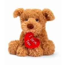 Keeleco Puppy with love heart 18cm