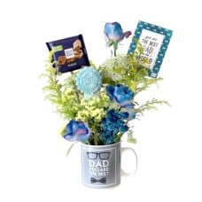 BEST DAD EVER XL Floral Mug