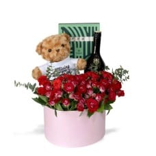 Bear Hugs & Roses Gift Box