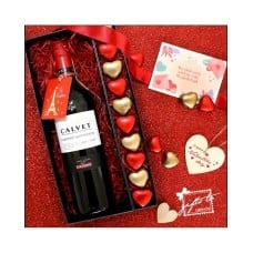 Je T'aime Wine and Chocolate Box