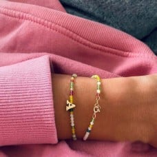 Customized 18K Gold Letter Choker Or Necklace