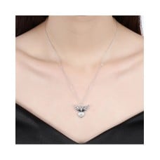925 Sterling Silver Angel Heart Pendant