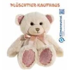 Teddy bear with bow and glitter effect