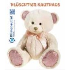 Teddy bear with bow and glitter effect