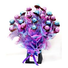 Blue Bouquet Of Ferrero Rocher