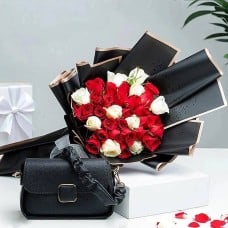 Red Velvet And Noir Chic Combo
