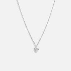 Sterling silver chain with heart charm