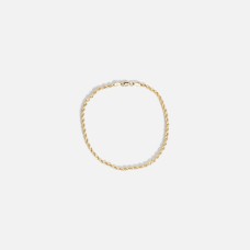 7.5'' Bracelet with twisted links 10k yellow gold