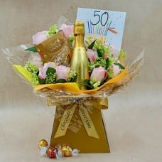 50th Birthday Chocolate Flower Bouquet