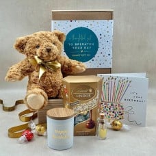 Half Bottle Sparkling Champagne and Salmon Gift Box