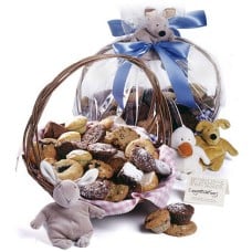 New Baby Gift Basket (32 mini pieces - boy)