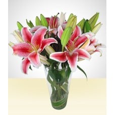 With Love: Pink Lilies