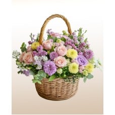 Basket "Among Flowers and Hugs"