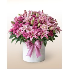 Symphony of Lilies and Roses