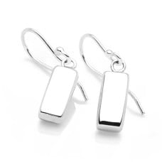 Silver Pillar Earrings