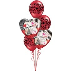 18inch - 46cm All You Need Is Love Qualatex