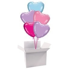 18" / 46cm Balloon Bouquet Bundle with Hearts