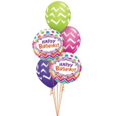 Chevron Birthday Dots