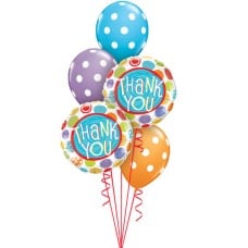 Thank You Patterned Dots Qualatex