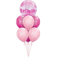 Birthday Sparkle Pink Starburst