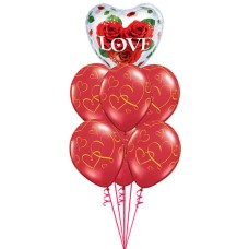 20inch - 51cm Love Roses Qualatex