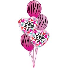 18inch - 46cm Love You Converging Hearts Qualatex