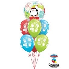 Bukiet 452 Penguins & Presents Qualatex-43438 44778-6