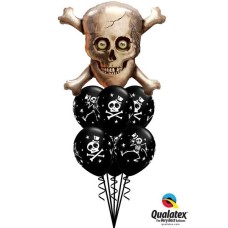 Bouquet-67 Skull & Cross Bones Qualatex #15182 33249-6