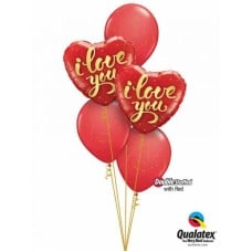 Bouquet 794 Straight to the Heart Qualatex #78541-2 90954-3 43790-3