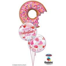 Bouquet 844 My Smile Begins With You…and a Donut!Qualatex #57357 97137-2