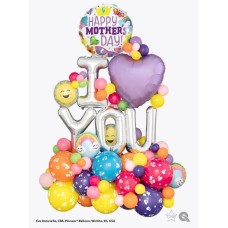 Bukiet 937 Mom, You're Loved Qualatex #98425 99348 58459-4 48922-13 43609-8 25571-8 43575-8 43565-8 48954-8 43570-8 43608-8 82697-8 59616 59700 59680 59692