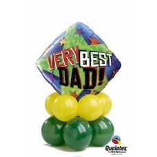 Bukiet 389 Very Best Dad Stars Qualatex #40549 43567-8