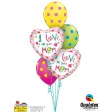 Bouquet 665 I Love You Mom Hearts #78282-2 10240-3