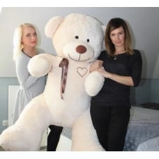 LARGE GIANT PLUSH BEAR MASCOT 190 cm BEIGE