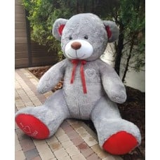 LARGE GIANT PLUSH BEAR MASCOT 190 cm GRAY