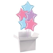 18" / 46cm Balloon Bundle Pastel Star Bouquet