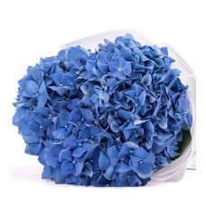 Indigo Blue 3 Branch Hydrangea Bouquet