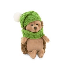 Hedgehog cuddly toy with hat and scarf (Life Collection)