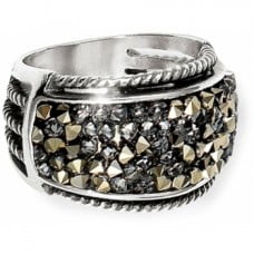 Crystal Rocks Band Ring